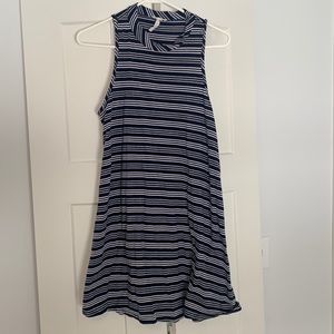 Blue, Gray, White short dress